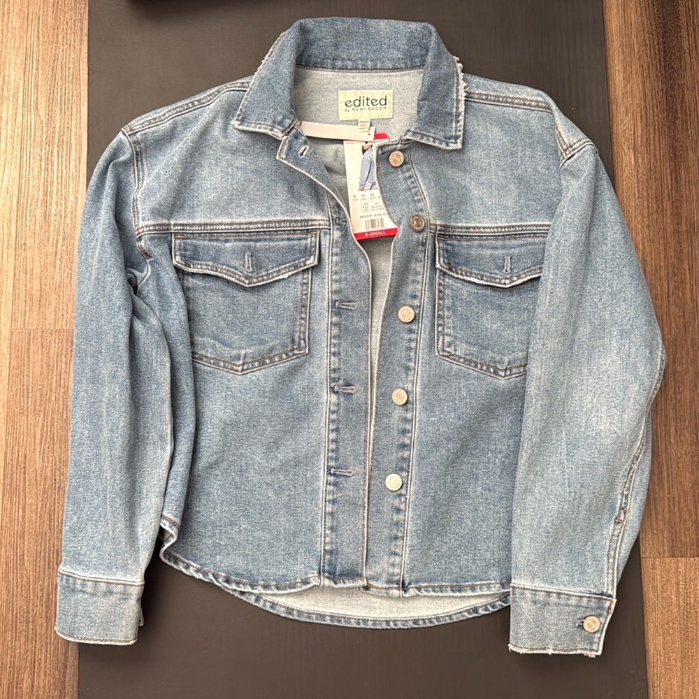 New Edited by Remi Bader Denim Top